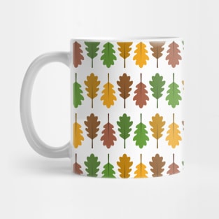 Oak Leaf Colours Pattern Mug